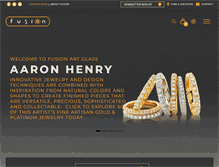 Tablet Screenshot of fusionartglass.com